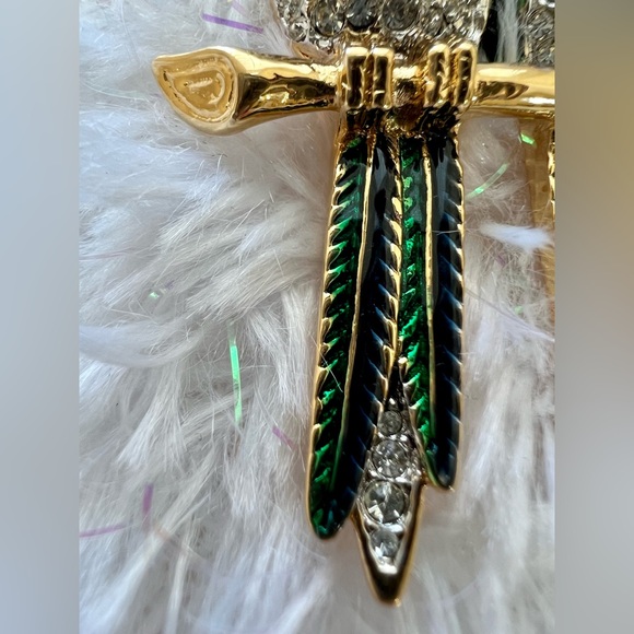 Vintage D’ Orlan Gold plated Parrot Birds Brooch - Picture 5 of 10